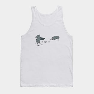 Wordplay - urban crow - he did it Tank Top